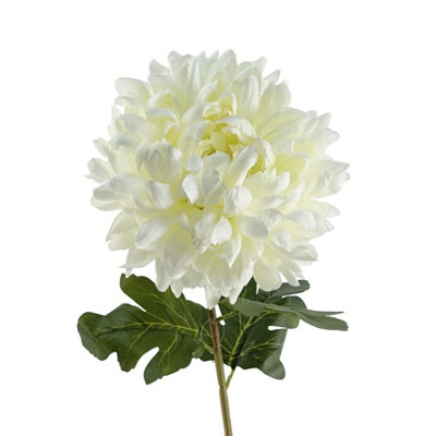 Leaf 75Cm Extra Large Reflex ChrysanthemumWhite from B&Q