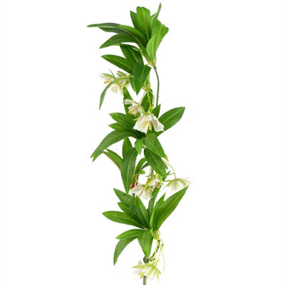 Leaf Artificial Hainan Elaeocarpus Stem 90Cm