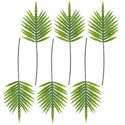 Pack Of 6 X 95Cm Green Palm Leaf from B&Q