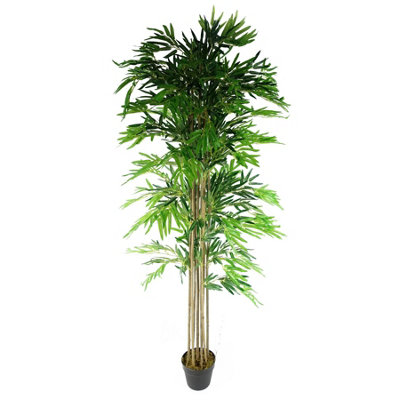 Leaf 180Cm (6Ft) Artificial Bamboo Plants Trees Green from B&Q