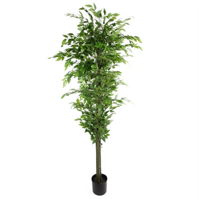Leaf Artificial Ficus Tree RealisticHuge 180Cm 6Ft from B&Q
