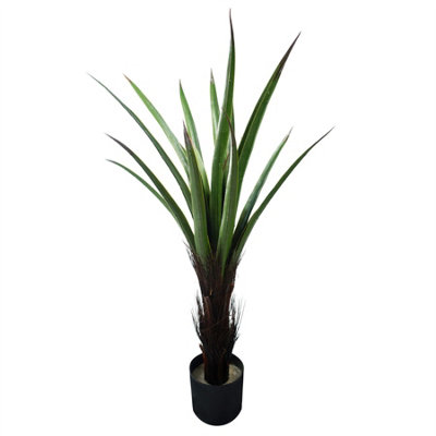 Leaf Yukka Artificial Plant - 2.9ft - Green - Image 5