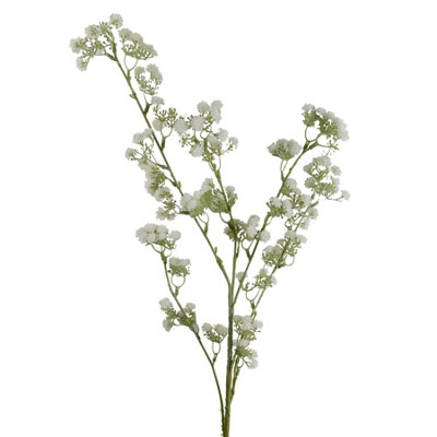 Leaf White Gypsophila Stem Artificial Single Stem Flower 85Cm