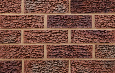 Akor Building Products Akor Carlton Red Moorland Rustic Brick(H) 73mm (L) 215mm (W) 102.5mmPack Of 250 from B&Q