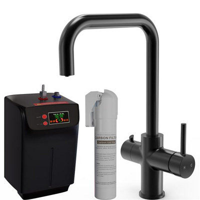 Liquida Black Ebt311mb 3-In-1 Matt Instant Boiling Water Kitchen Tap