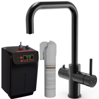 Liquida Black Ebt411mb 4-In-1 Matt Instant Boiling Water Kitchen Filter Tap