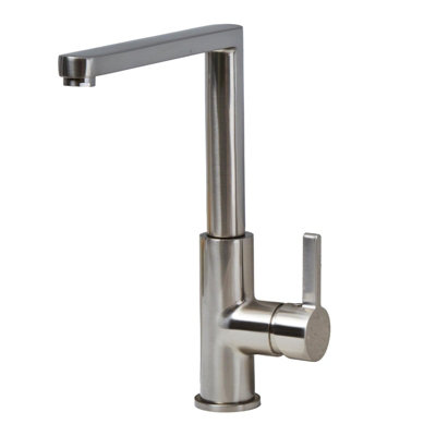 Liquida W25Bn Brushed Nickel 360 Degree Swivel Spout Kitchen Mixer Tap from B&Q