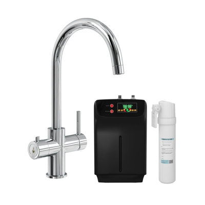 Liquida Cy311ch 3-In-1 Chrome Single Lever Instant Boiling Water Kitchen Tap