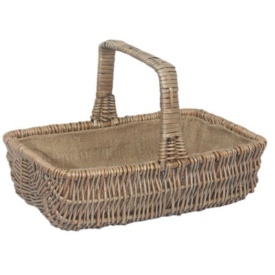 Red Hamper G028/2 Wicker Rectangular Garden Trug Medium