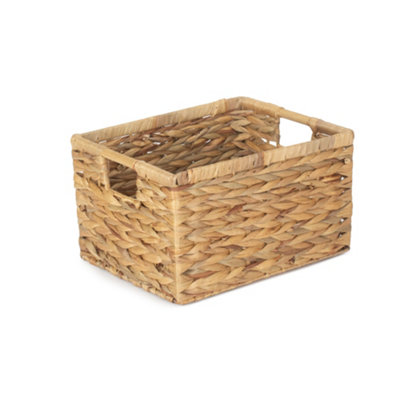 Hamper Wh024/3 Large Nordic Water Hyacinth Storage Basket Red