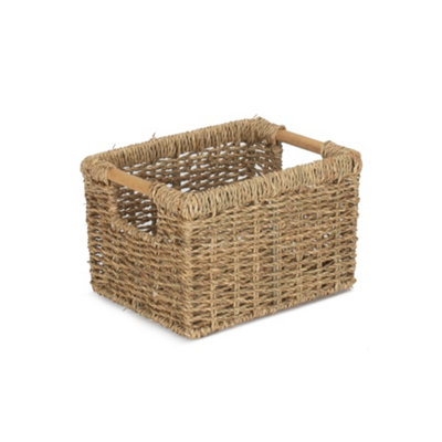 Red Hamper St078-1 Small Nordic Seagrass Storage Basket from B&Q