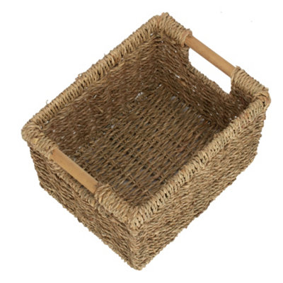Red Hamper St078-2 Medium Nordic Seagrass Storage Basket from B&Q