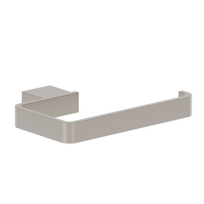 Plum&clay Emilia Brushed Nickel Toilet Roll Holder from B&Q