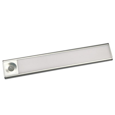 Plum&clay Wireless Motion Sensor Rechargeable Cabinet Led Light Bar Aluminium (W)200mm from B&Q