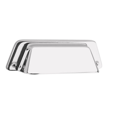 Plum&clay Kingham Traditional Chrome Cabinet Door Cup Pull Handle from B&Q