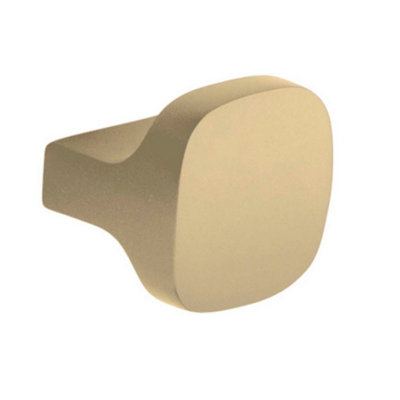 B&Q -  Rhode Brushed Gold Cabinet Door Square Knob Handle