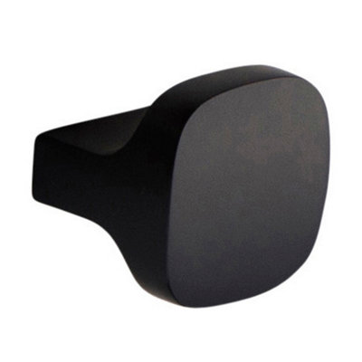 B&Q -  Rhode Matt Black Cabinet Door Square Knob Handle