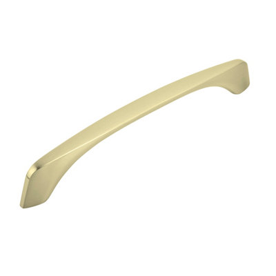 B&Q -  Silken Brushed Gold Cabinet Door Pull Bar Handle (W)186mm