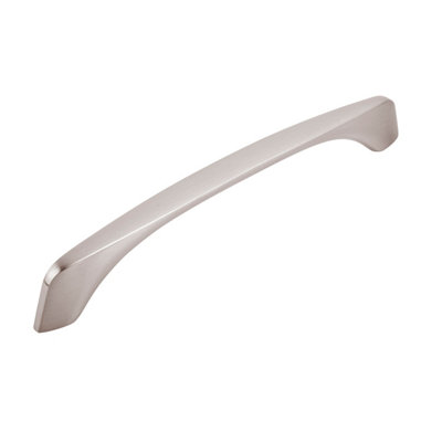 B&Q -  Silken Brushed Nickel Cabinet Door Pull Bar Handle (W)186mm