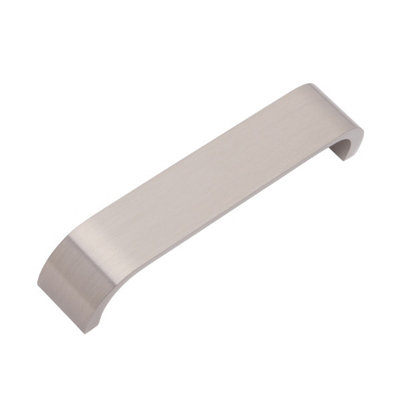 B&Q -  Cubic Brushed Nickel Cabinet Door Pull Bar Handle (W)169mm