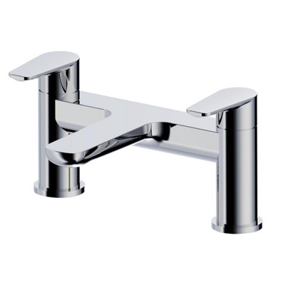 Plum&clay Ramsay Chrome Deck-Mounted Bath Filler from B&Q
