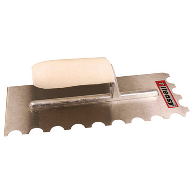 Tileasy 20mm Round Notched Trowel from B&Q