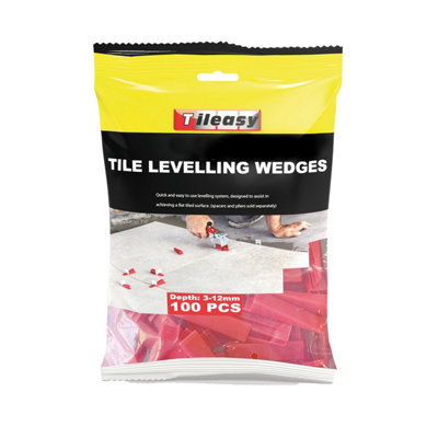 Tileasy Tile Levelling System Wall & Floor Wedges Pack Of 100 from B&Q