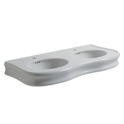 Plum&clay Lyana Traditional Double Console Basin (W)120Cm from B&Q