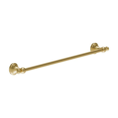 Plum&clay Ashford Gold Traditional Bathroom Wall Mounted Towel Rail from B&Q