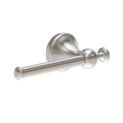 Plum&clay Ashford Nickel Traditional Toilet Roll Holder from B&Q