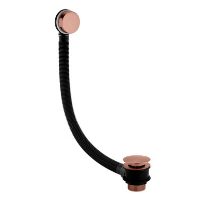 Plum&clay Round Brushed Bronze Bath Filler Waste And Overflow from B&Q