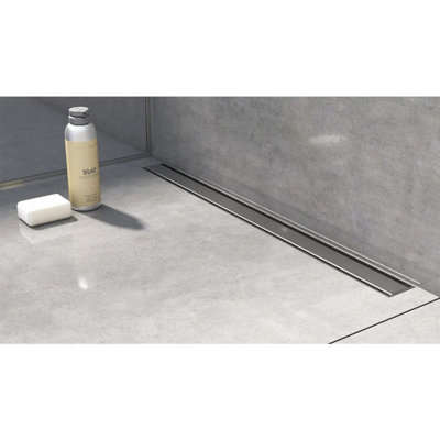 Jackoboard Wetroom Single Fall Sloping Board Linear Drain Stainless Steel Cover (W)60Cm from B&Q