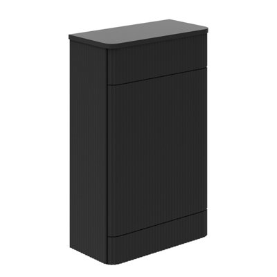Plum&clay Solara Fluted Black Back To Wall Toilet Wc Unit from B&Q