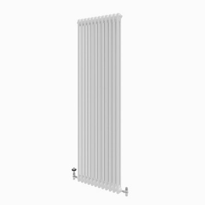 B&Q -  Braxton White Double Vertical Column Radiator (H)1800mm (W)560mm