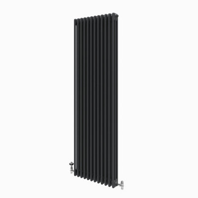 B&Q -  Braxton Grey Triple Vertical Column Radiator (H)1800mm (W)560mm
