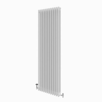 B&Q -  Braxton White Triple Vertical Column Radiator (H)1800mm (W)560mm