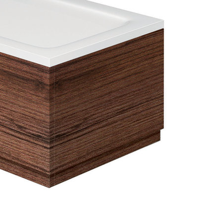 Plum&clay Eden Redwood End Bath Panel (L)800mm from B&Q