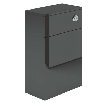 Plum&clay Novela Anthracite Grey Back To Wall Toilet Wc Unit (W)500mm from B&Q