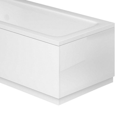 Plum&clay Novela Gloss White End Bath Panel (L)800mm from B&Q