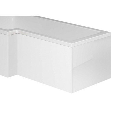 Plum&clay Novela Gloss White L-Shape End Bath Panel (L)700mm from B&Q