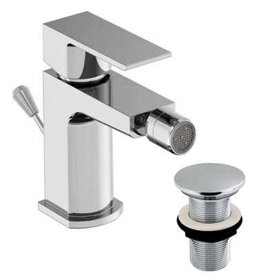 Plum&clay Zoia Chrome Bidet Mono Mixer Tap With Waste from B&Q