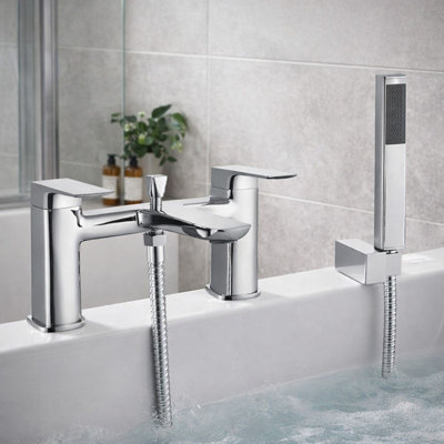 Plum&clay Zoia Chrome Bath Shower Mixer Tap from B&Q
