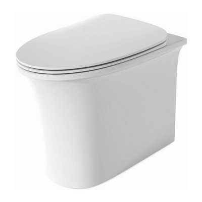 Plum&clay Kira Rimless Back To Wall Toilet from B&Q