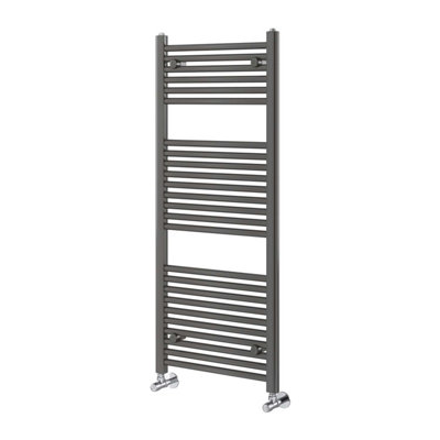Plum&clay Triton Anthracite Heated Towel Rail (H)1200mm (W)600mm from B&Q