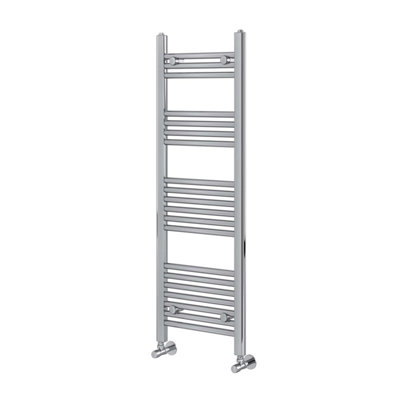 Plum&clay Triton Chrome Heated Towel Rail (H)1200mm (W)400mm from B&Q