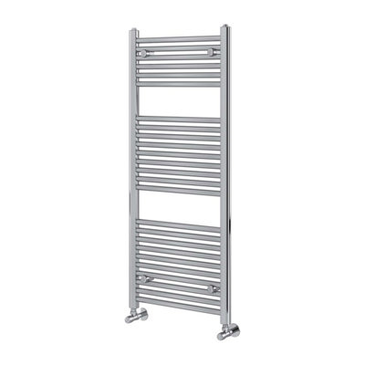 Plum&clay Triton Chrome Heated Towel Rail (H)1200mm (W)500mm from B&Q