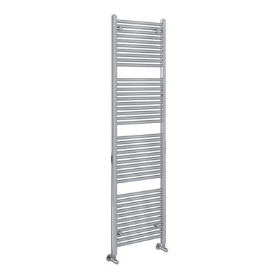 Plum&clay Triton Chrome Heated Towel Rail (H)1800mm (W)400mm from B&Q