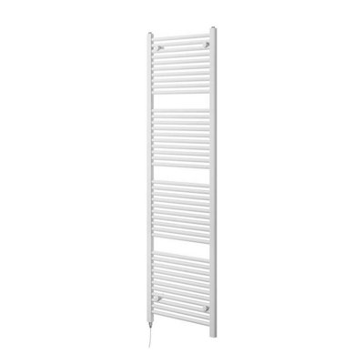 Plum&clay Triton White Electric Heated Towel Rail (H)1800mm (W)500mm from B&Q