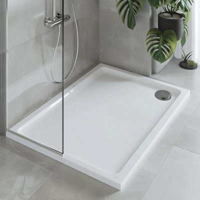 Plum&clay Rectangular Low Profile Shower Tray (L)1000mm (W)900mm (H)40mm from B&Q