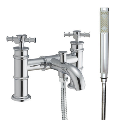 Plum&clay Barker Chrome Bath Shower Mixer Tap from B&Q